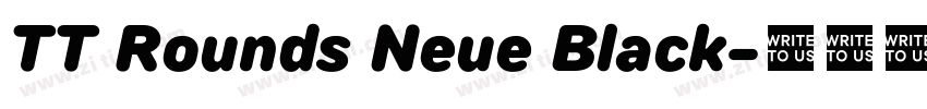 TT Rounds Neue Black字体转换